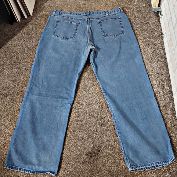 Mens Basic Edition Blue Jeans Relaxed Fit 40x32 - Picture 8 of 9
